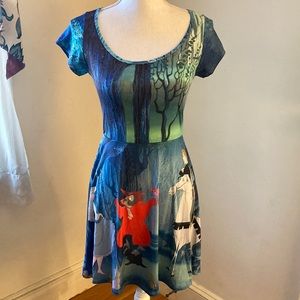 Disney Sleeping Beauty Short Sleeve Scoop Neck Dress